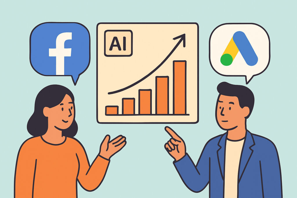 Facebook Ads vs Google Ads: What AI Tells Us About ROI